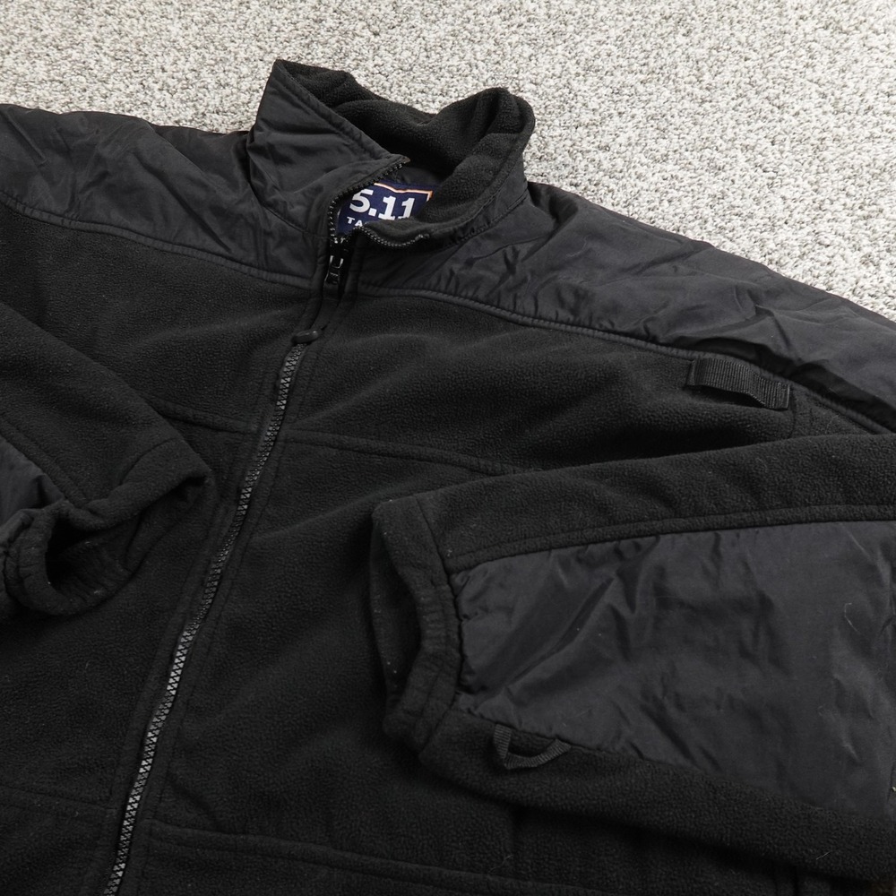 NEW 5.11 Tactical Jacket Mens L Black Fleece Full Zip Tactical Military Coat Top